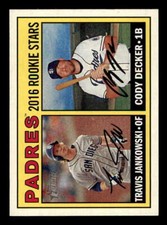 2016 Topps Heritage Gum Stain #174 Cody Decker/Travis Jankowski SP