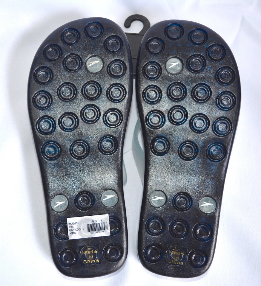 Novo com etiquetas Speedo Azul Marinho Cool Flip Flop Crianças Conforto Tanga Sandálias Sapatos Tamanho Criança G/W 6 - Imagem 3 de 3