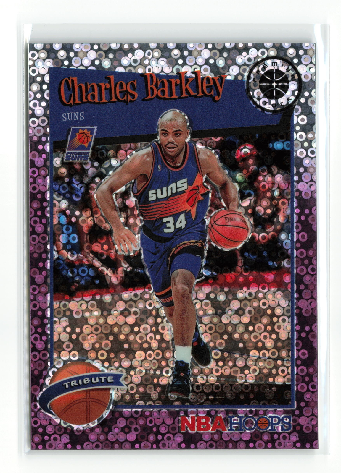 CHARLES BARKLEY #281 2019-20 PANINI HOOPS PREMIUM SUNS TRIBUTE PURPLE DISCO