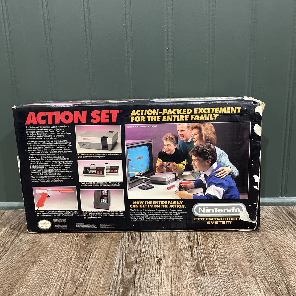 Juego de acción OEM Nintendo Entertainment System NES consola cubierta de control SOLO EN CAJA Foto 4 de 4