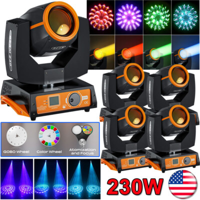 Moving Head Light 7R 230W LED Beam DMX Stage Light Zoom Gobo 16+8Prism DJ Party