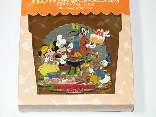 Disney Pin Trading Epcot International Flower & Garden Festival 2013 Jumbo Pin - Picture 7 of 15
