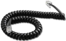 Lot 10 NEW Panasonic 9' Ft Black Phone Handset Coil Curly Cords DBS KX-T Series