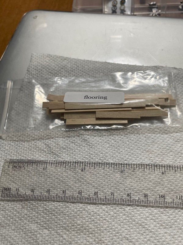 Wood Flooring Floor planks Vintage New for miniature dollhouse 1/2" or 1"?