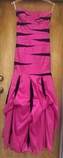 Vintage McClintock Prom Dress maxi Gown 90s Strapless Bubble Glam vibrant
