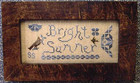 Homespun Elegance A QUAKER YEAR BRIGHT SUMMER Cross Stitch Chart Leaflet ONLY — photo 2