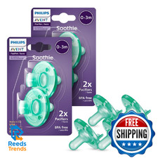 Philips Avent Soothie Orthodontic Baby Pacifiers 100 Silicone Pacifiers One