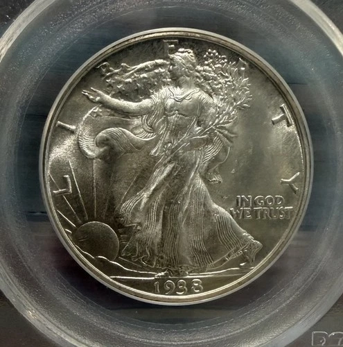 ⭐️1938-D Key Date Walking Liberty Half Dollar PCGS MS-64!!! STUNNING!!!