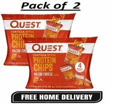Quest Tortilla Style Protein Chips - Nacho Cheese 8 Bags