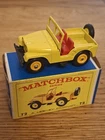Original Lesney Matchbox Toys MB72 b Standard Jeep Boxed superb condition