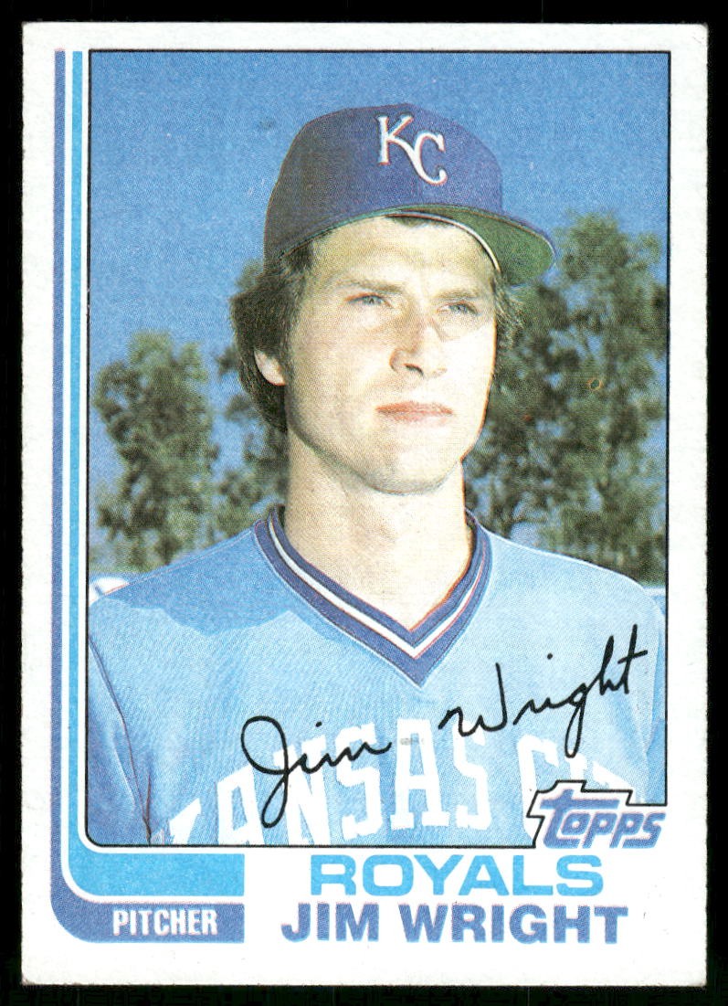 Jim Wright 1982 Topps Kansas City Royals #362 Excellent