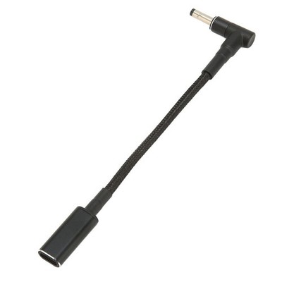 USB C Female to 4.0x1.7mm DC Male Adapter 100W Dual PD EMARK Chip Plug Converter