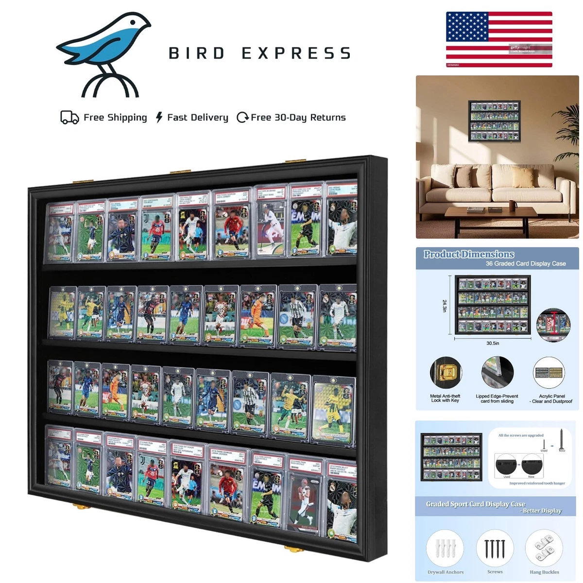 trading card display case products for sale | eBay