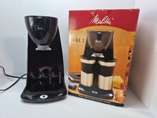 Melitta Take 2 Dual Or Single Travel Mug Coffee Maker ME2TMB. No Cups
