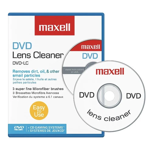 Maxell DVD Lens Cleaner - Lap Tops, DVD Players, PS2/PS3, Xbox 360, CD Players