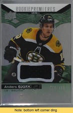2017 Trilogy Rookie Premieres Level 1 Green Foil Jersey Anders Bjork READ 6fs