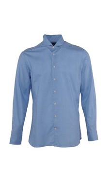 Hackett London Men's Blue Slim Fit Cotton Shirt Size M HM309530