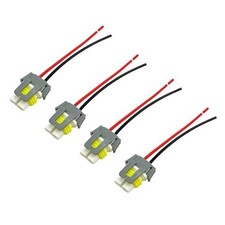 4Pcs H11 Ceramic Bulb Socket Adapter Connector Wiring Harness for Headlight