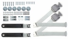 1964-1975 Gm Car Grey Shoulder Belt Kit 12 Push Button Buckles Hardware 1964-1975 Gm Car Grey Shoulder Belt Kit 12 Push Button Buckles Hardware