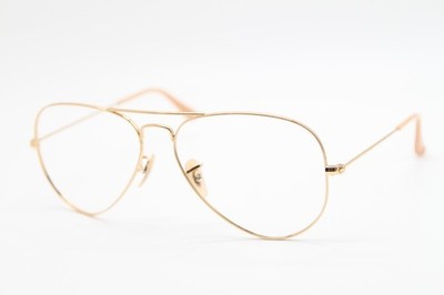 NEW RAY-BAN RB 3025 AVIATOR LARGE METAL 001/78 GOLD AUTHENTIC EYEGLASSES 58-14