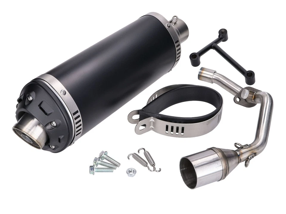 Escape Power1 de aluminio negro para Vespa Primavera, Sprint, Zip 4T 50ccm Euro5 - Imagen 1 de 1