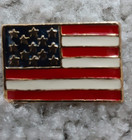 Patriotic Lapel Pins & Tie Clips Lot of 4 Pcs USA United States Flag Gold Tone — photo 6