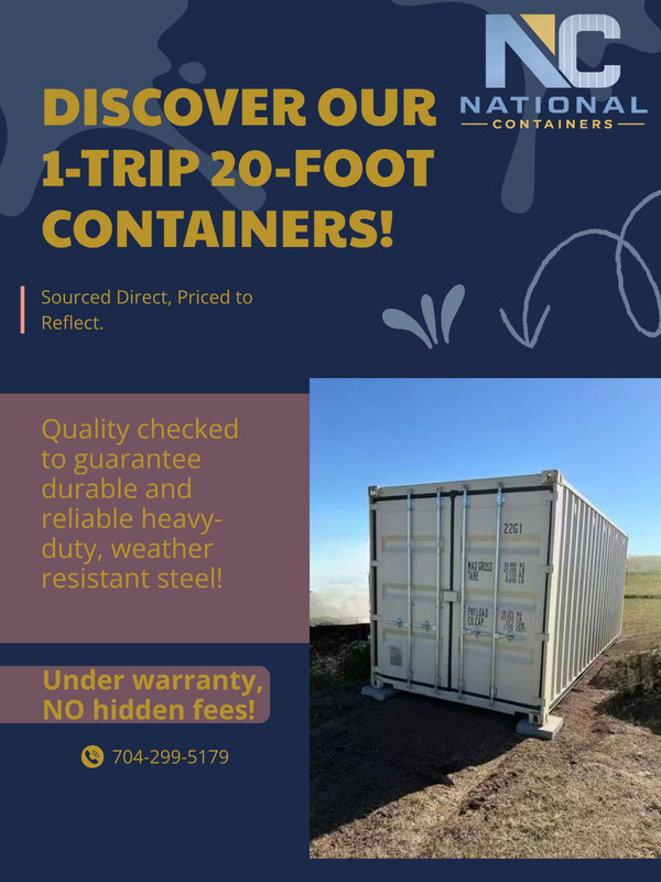 20ft Standard Shipping Containers