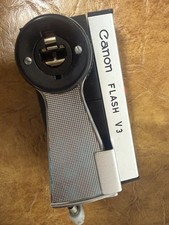 Mint Vintage Canon Flash V3 Original Snap Case And Manua