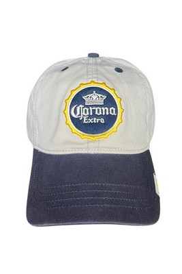 Corona Extra Hat Cap Strap Back Mens One Size Beige Navy Blue Beer Logo New