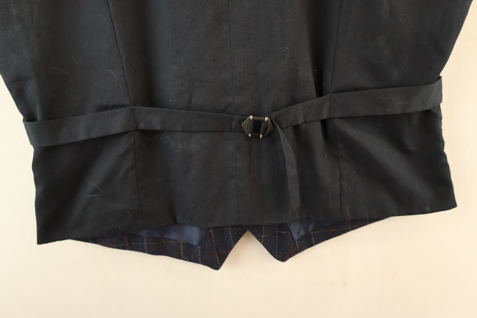 Navy Blue Wool Waistcoat for Men, Size 40 - Smart Casual Wear image 10