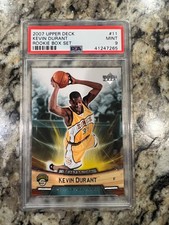Kevin Durant 2007 Upper Deck Rookie Box Set PSA 9 Rookie Card. rookie card picture