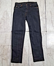 Vintage 1988 Levis 511 Black Jeans Mens 34x32 Fits 32x32 Made in USA Denim Pants