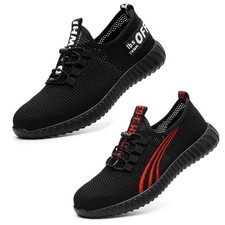 Lightweight Safety Shoes Mens/Womens Steel Toe Cap Work Boots Hiking Trainers