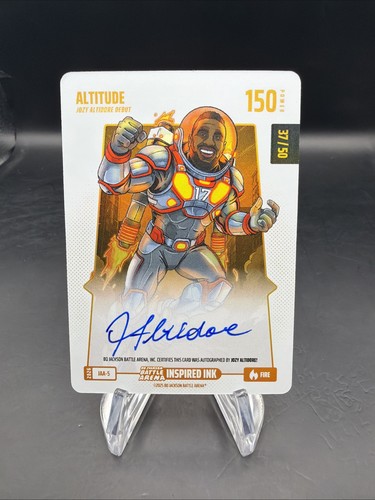 2026 Bo Jackson Battle Arena Altitude Fire Auto #37/50 Power 150 Jozy Altidore