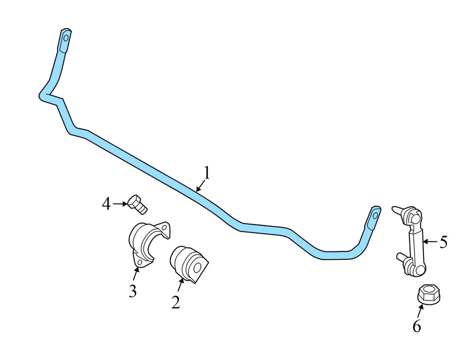 BMW 650I XDRIVE 2013-2019 gran cupé - estabilizador trasero / barra estabilizadora 6789871 Foto 3 de 4