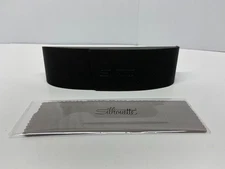 Silhouette Authentic Eyewear Glasses Case Flip Gray Cleaning Cloth Large New