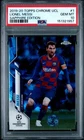 2019 TOPPS CHROME CHAMPIONS LEAGUE SAPPHIRE EDITION #1 LIONEL MESSI PSA 10