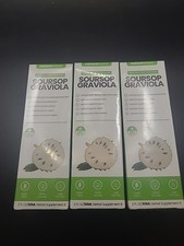 3 X Soursop Graviola Liquid Drops 100 Natural Organic GMO Free Exp. 12/2026