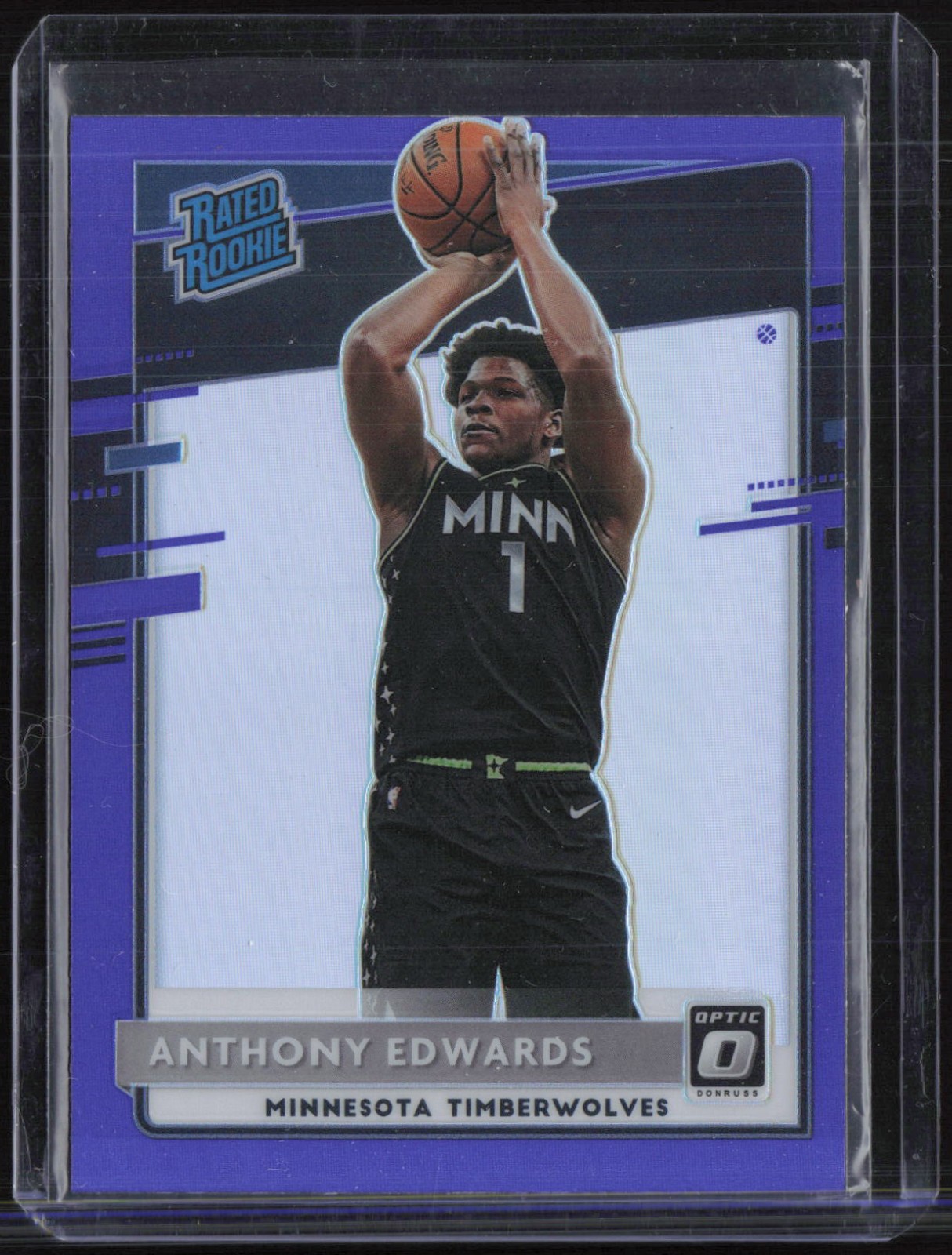 2020 Panini Donruss Optic Purple #151 Anthony Edwards RC Rookie