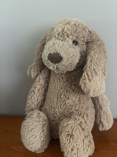 Peluche cane Jellycat Bashful Toffee marrone cucciolo 12 pollici peluche giocattolo - Foto 7 di 7