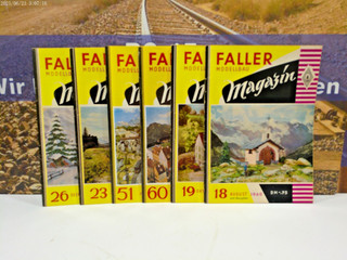 Faller 6 Stück verschiedene Modellbahn Magazine 64/89