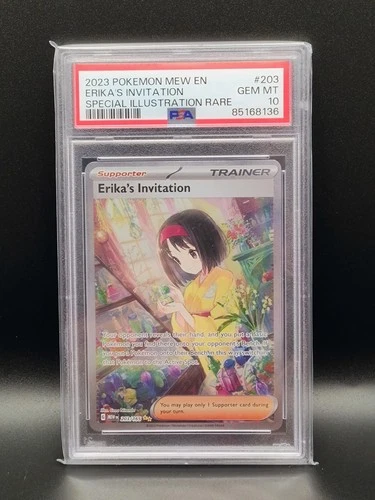 2023 Pokemon SV 151 Erika's Invitation Special Illustration Rare #203/165 PSA 10