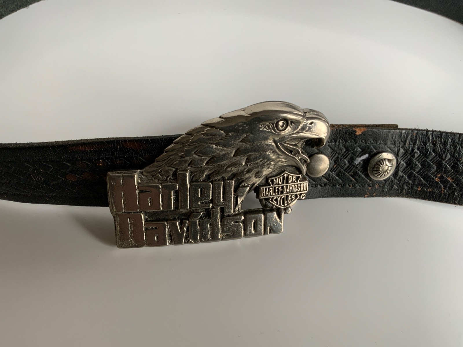 Official Solid Brass Silver Colour Eagle Harley D… - image 1