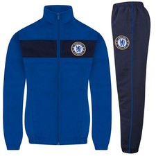 Chelsea Football Club Official Soccer Gift Boys Jacket  Pants Tracksuit Set