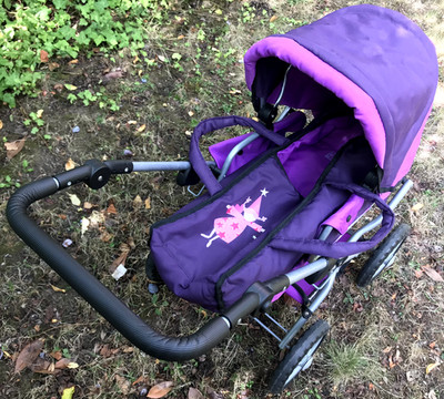 bayer Puppenwagen City Star Pflaume mit Fee | doll stroller (plum with fairy)