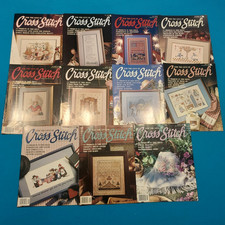 For The Love Of Cross Stitch Lot Of 11 Magazines 1988-1991 with Premier Issue