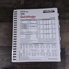 2022 Thomson Reuters Checkpoint Quickfinder 1040 Handbook