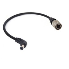 Hirose 4 Pin Male to Right Angle DC Jack for Sound Devices Zoom F8 Blackmagic