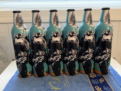 6 Halo 3 Mountain Dew Game Fuel Unopened Full Aluminum Bottle ORIGINAL RARE 2007