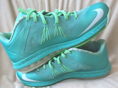 NIKE Men's Air Max Lebron X Low Easter Sneakers Mint Green Barely Worn Sz 9.5